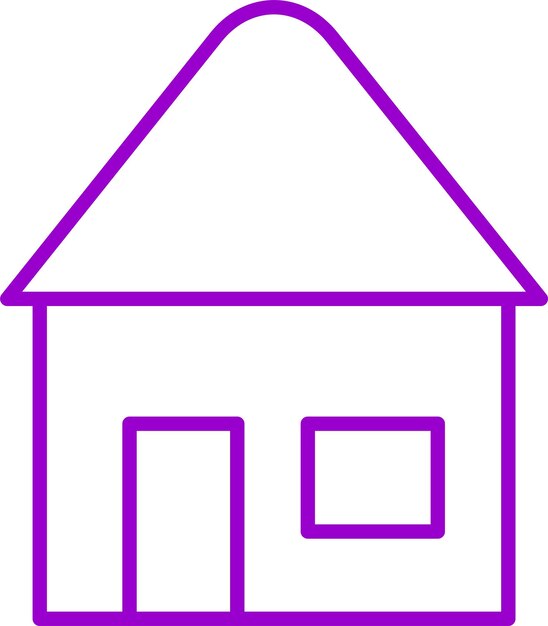 Estilo de icono de diseño vectorial de la cabaña