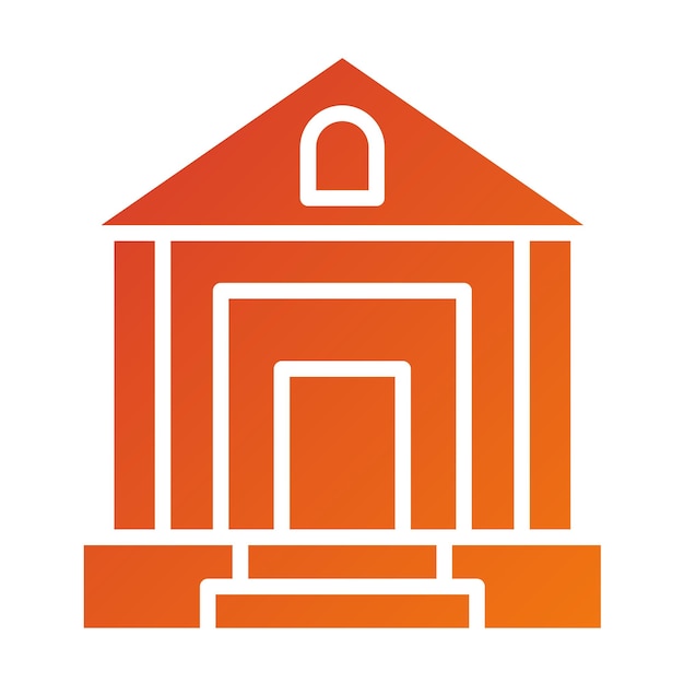 Estilo de icono de diseño vectorial de la cancha