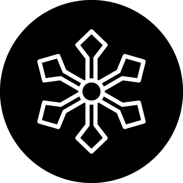 Estilo de icono de diseño vectorial de caos