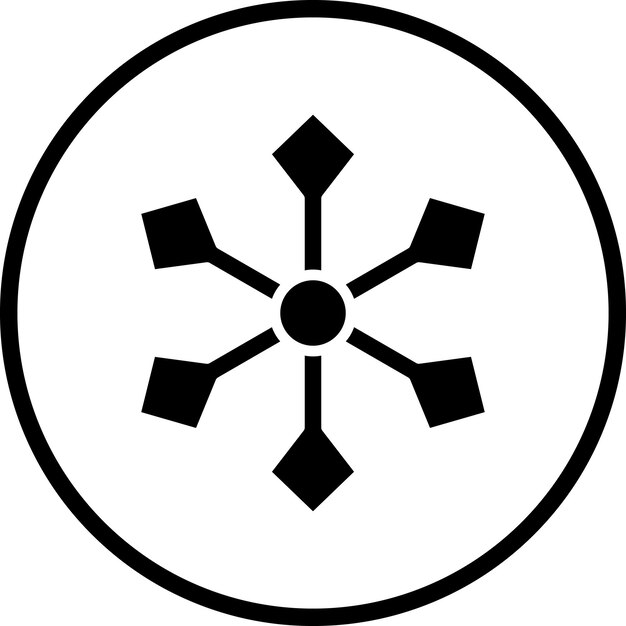 Estilo de icono de diseño vectorial de caos