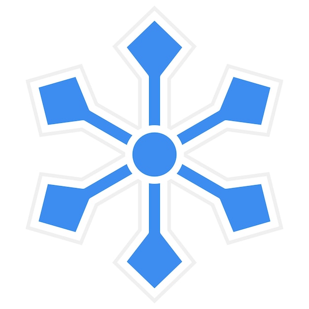 Estilo de icono de diseño vectorial de caos