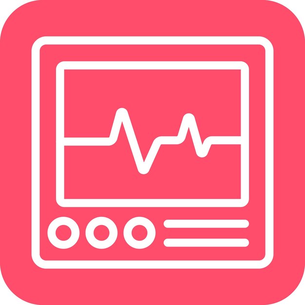 Estilo de icono de diseño vectorial de cardiología