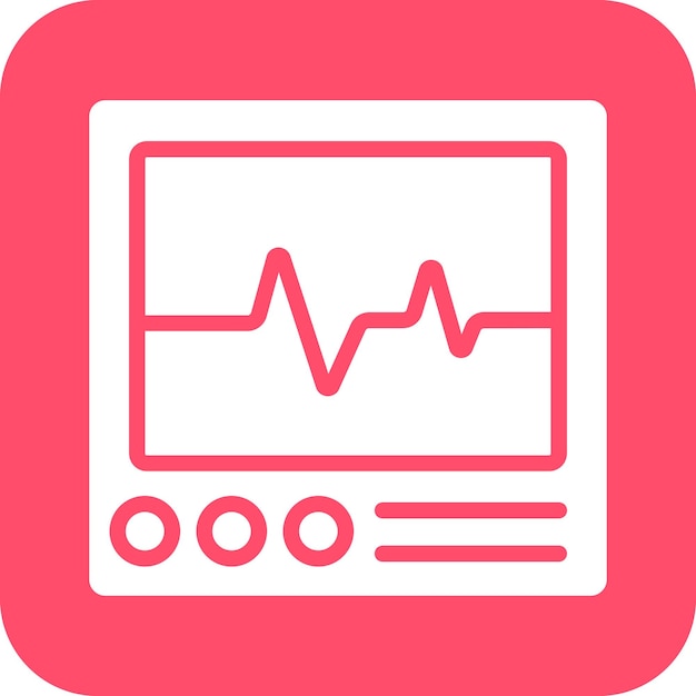 Estilo de icono de diseño vectorial de cardiología