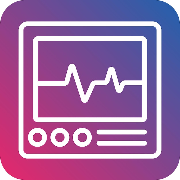 Estilo de icono de diseño vectorial de cardiología
