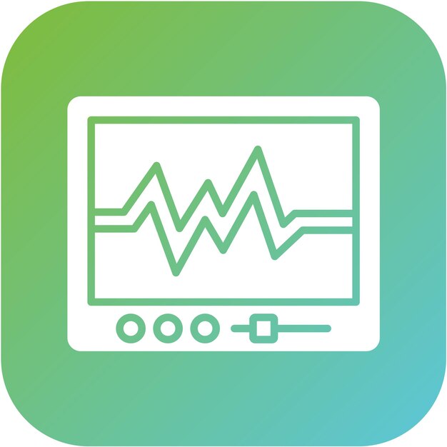 Estilo de icono de diseño vectorial de cardiología