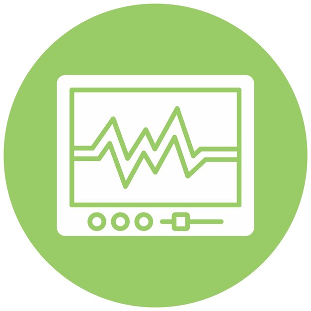 Estilo de icono de diseño vectorial de cardiología