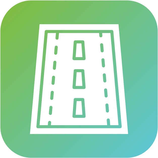 Estilo de icono de diseño vectorial de la carretera
