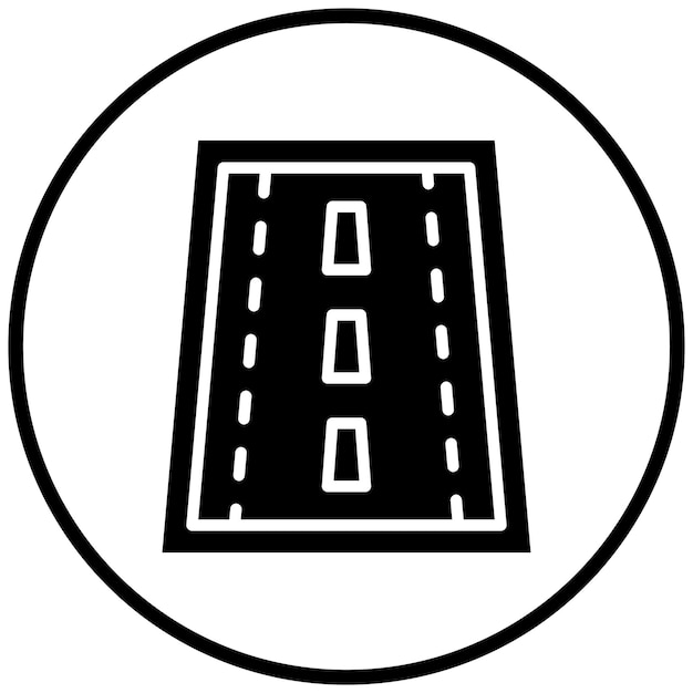 Vector estilo de icono de diseño vectorial de la carretera