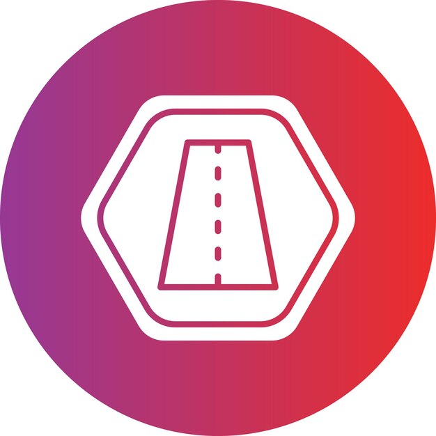 Estilo de icono de diseño vectorial de carril