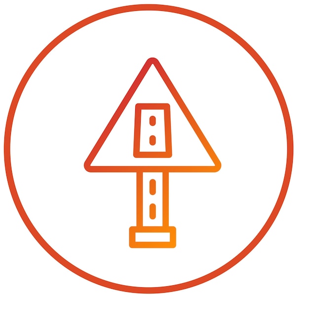 Estilo de icono de diseño vectorial de carril