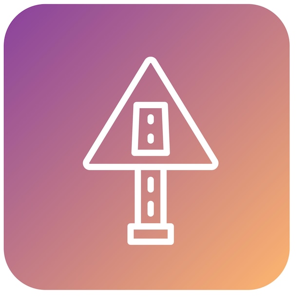 Estilo de icono de diseño vectorial de carril
