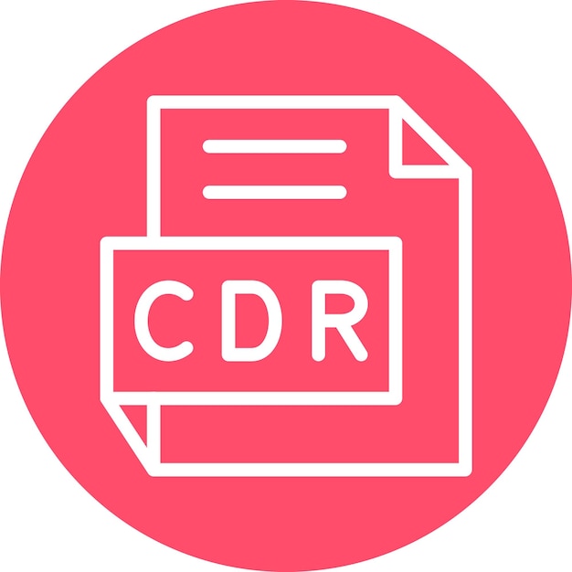 Estilo de icono de diseño vectorial cdr