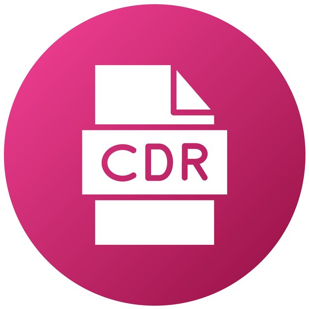 Estilo de icono de diseño vectorial CDR