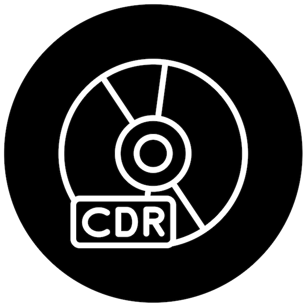 Vector estilo de icono de diseño vectorial cdr