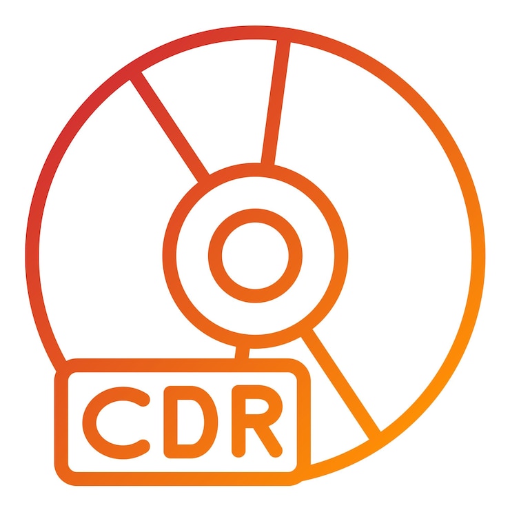 Vector estilo de icono de diseño vectorial cdr