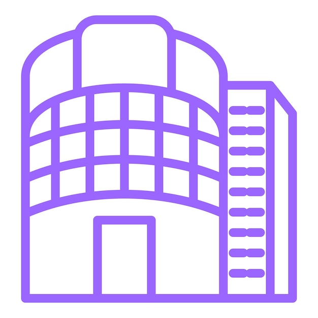 Estilo de icono de diseño vectorial del centro comercial