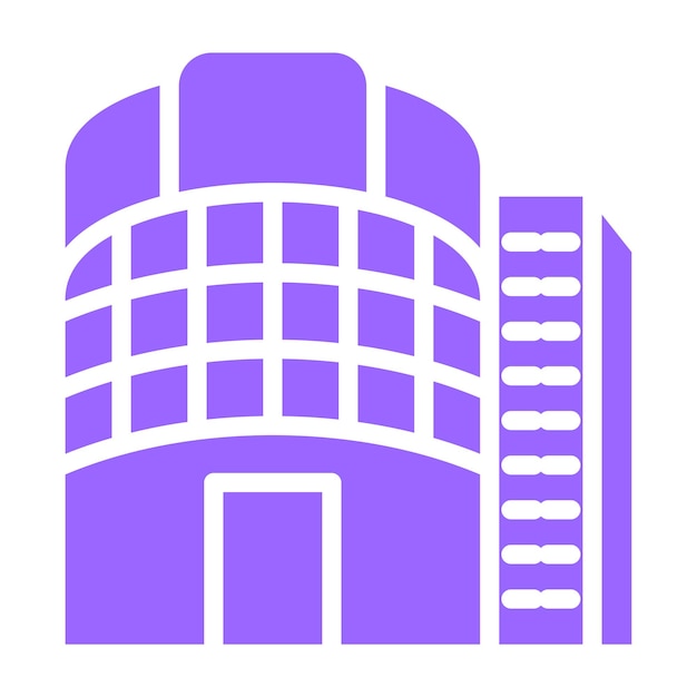 Estilo de icono de diseño vectorial del centro comercial