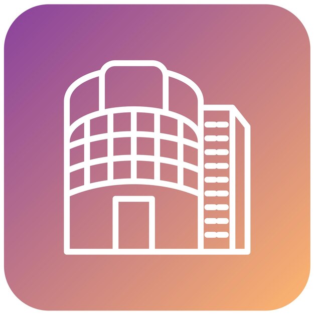 Estilo de icono de diseño vectorial del centro comercial