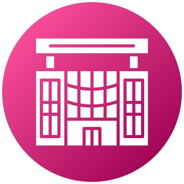 Estilo de icono de diseño vectorial del centro comercial