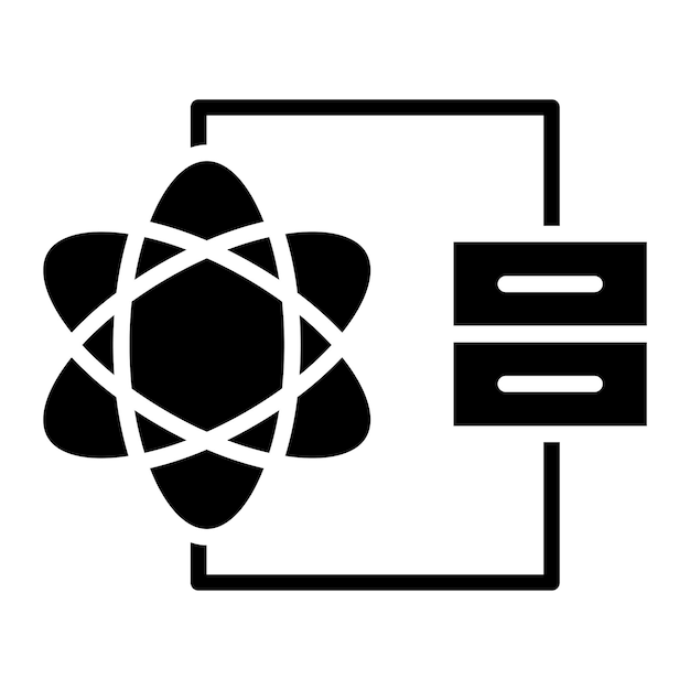 Estilo de icono de diseño vectorial de ciencia de datos