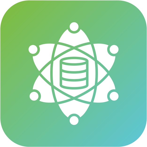 Estilo de icono de diseño vectorial de ciencia de datos
