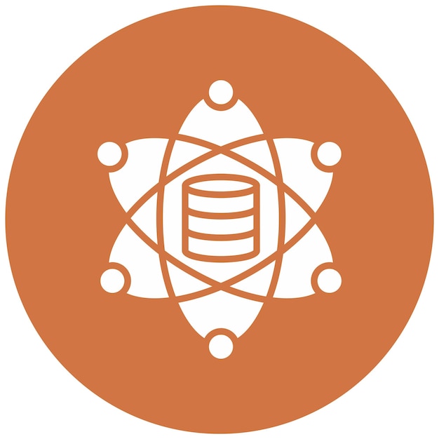 Estilo de icono de diseño vectorial de ciencia de datos