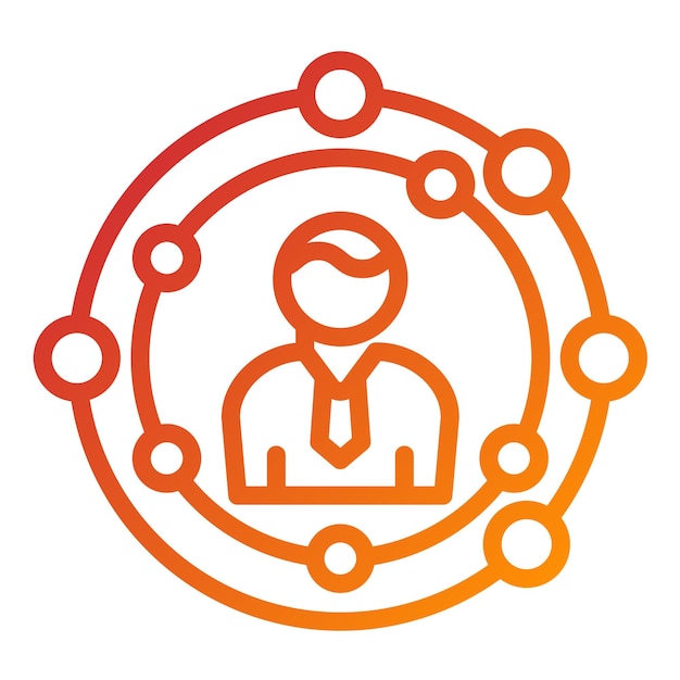 Estilo de icono de diseño vectorial CIO