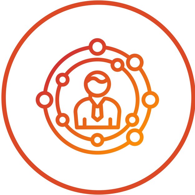 Estilo de icono de diseño vectorial CIO