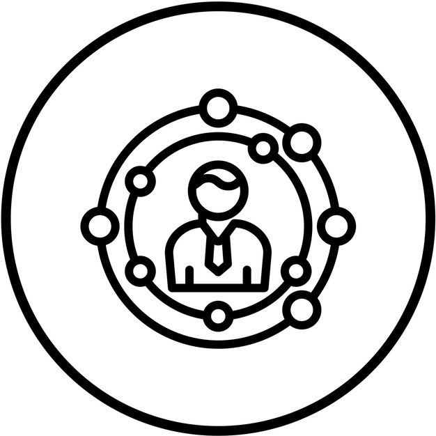 Estilo de icono de diseño vectorial CIO