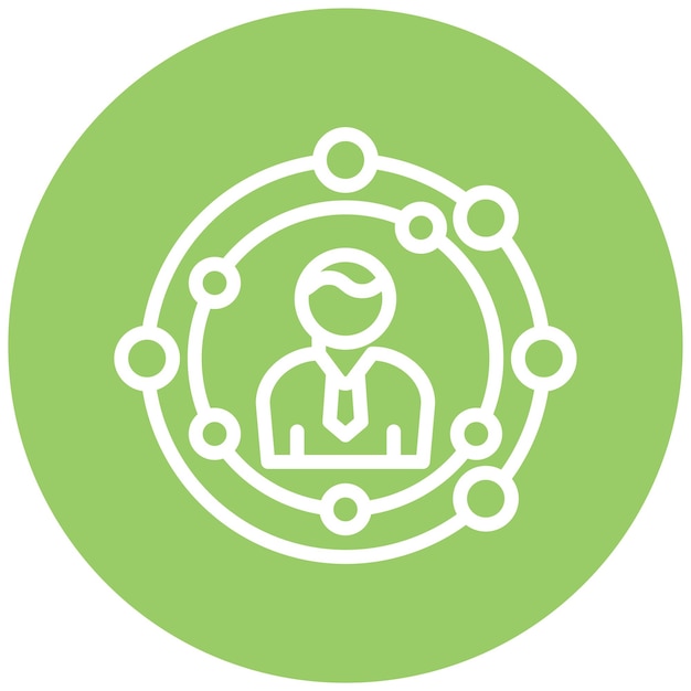 Estilo de icono de diseño vectorial CIO