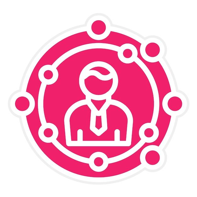 Estilo de icono de diseño vectorial CIO