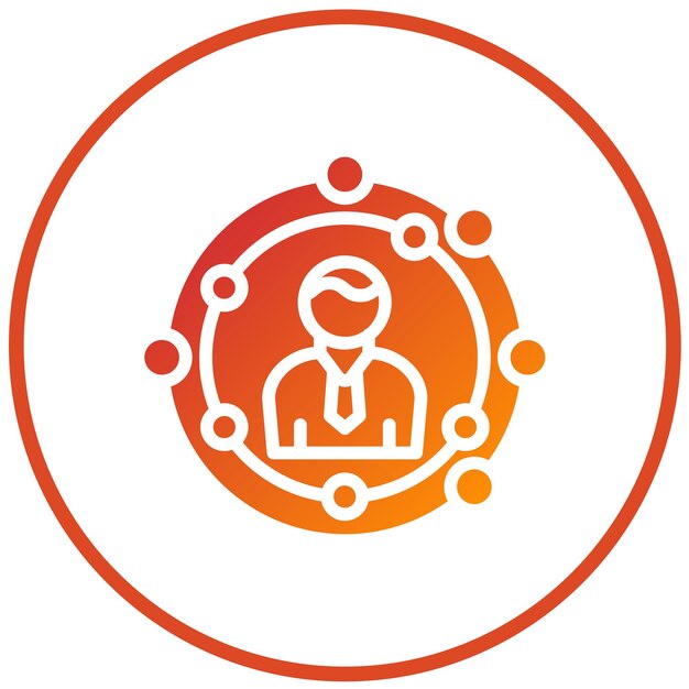 Estilo de icono de diseño vectorial CIO