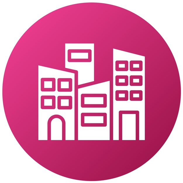 Estilo de icono de diseño vectorial de la ciudad