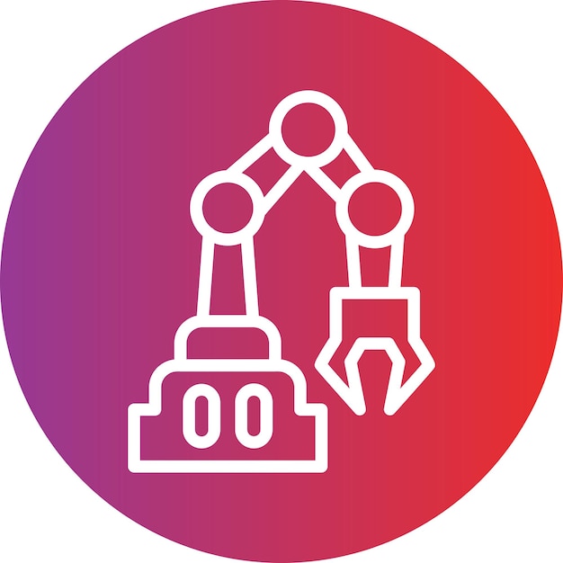 Estilo de icono de diseño vectorial de Cobot