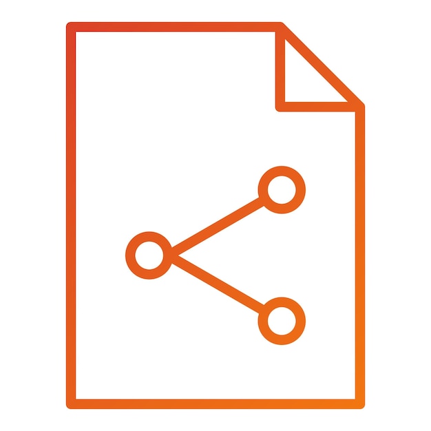 Estilo de icono de diseño vectorial para compartir contenido