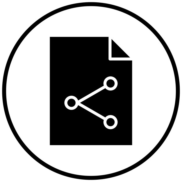 Estilo de icono de diseño vectorial para compartir contenido