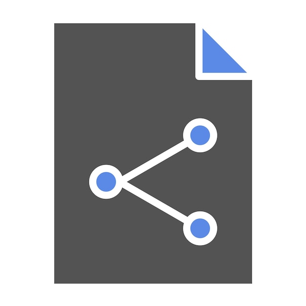 Estilo de icono de diseño vectorial para compartir contenido