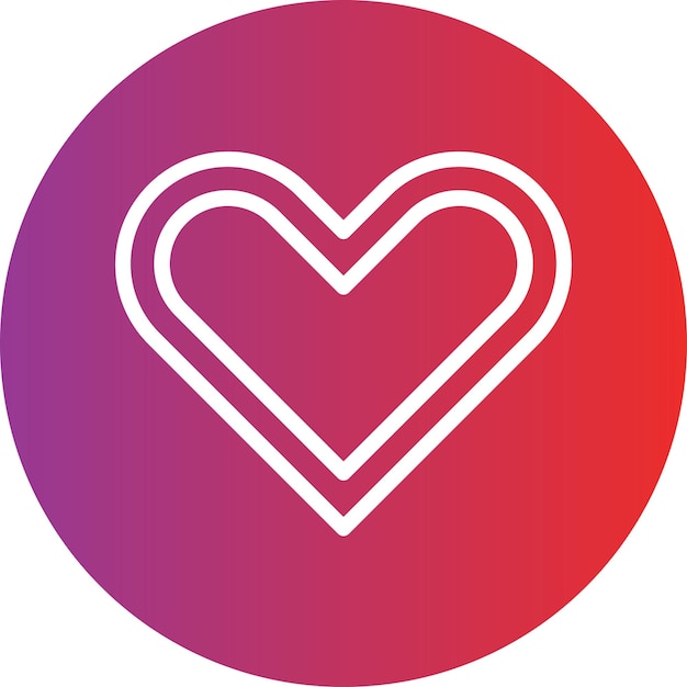 Estilo de icono de diseño vectorial de corazones