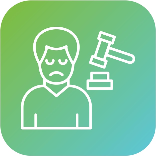Estilo de icono de diseño vectorial culpable