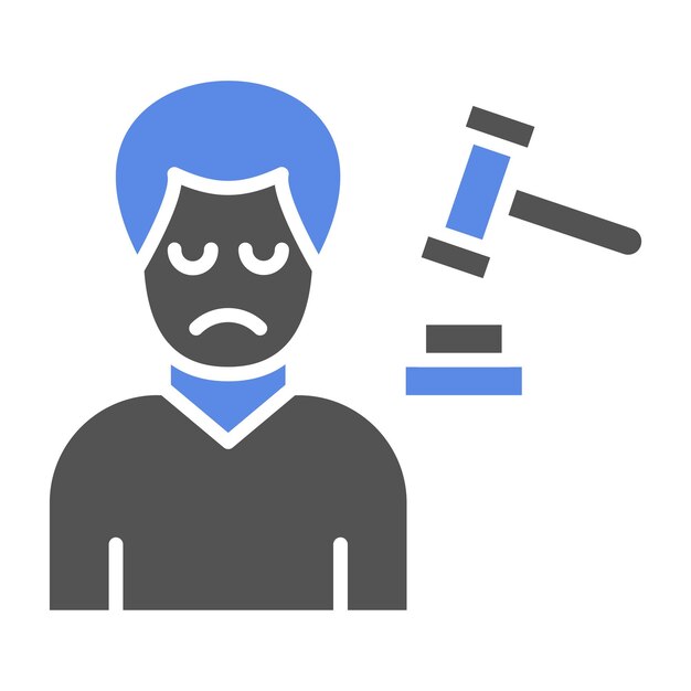 Estilo de icono de diseño vectorial culpable