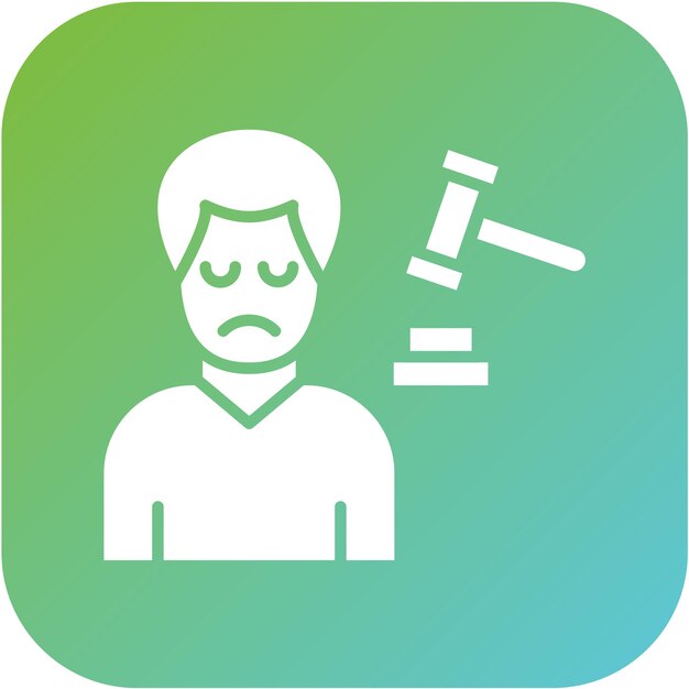 Estilo de icono de diseño vectorial culpable