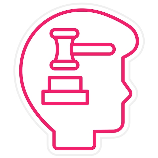 Estilo de icono de diseño vectorial culpable