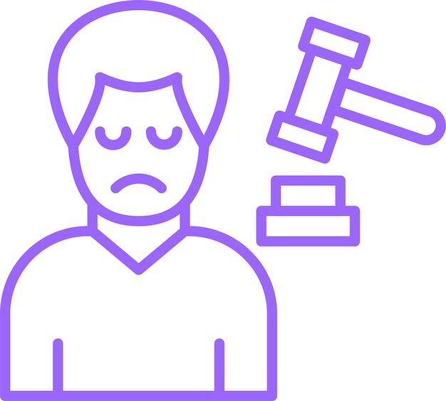 Estilo de icono de diseño vectorial culpable