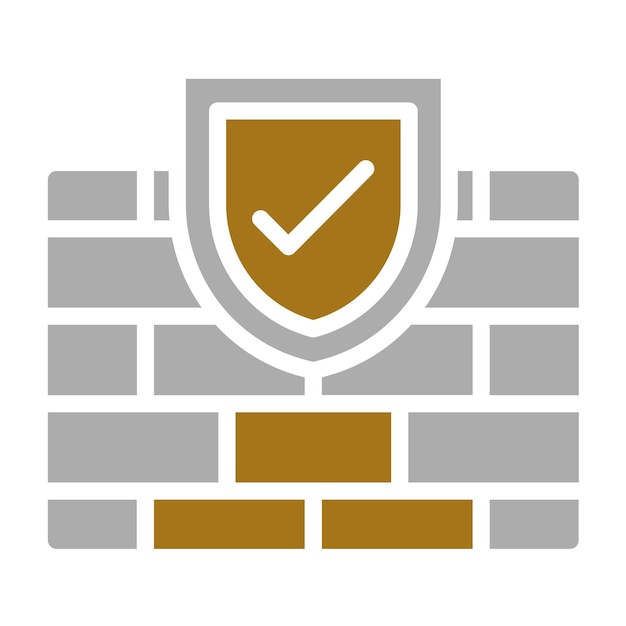 Estilo de icono de diseño vectorial de CyberWall