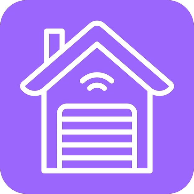 Estilo de icono de diseño vectorial de domótica