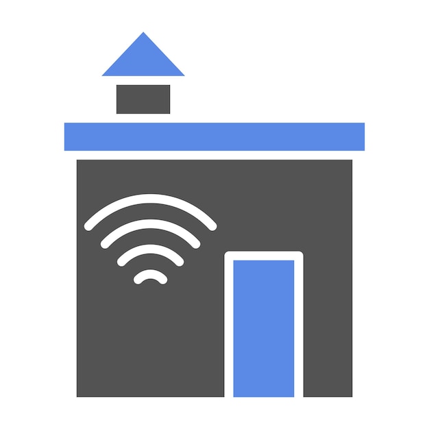 Estilo de icono de diseño vectorial de domótica