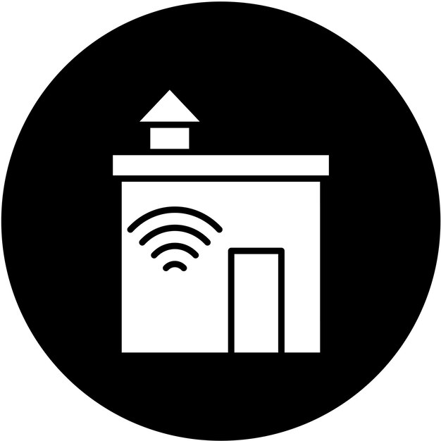 Estilo de icono de diseño vectorial de domótica