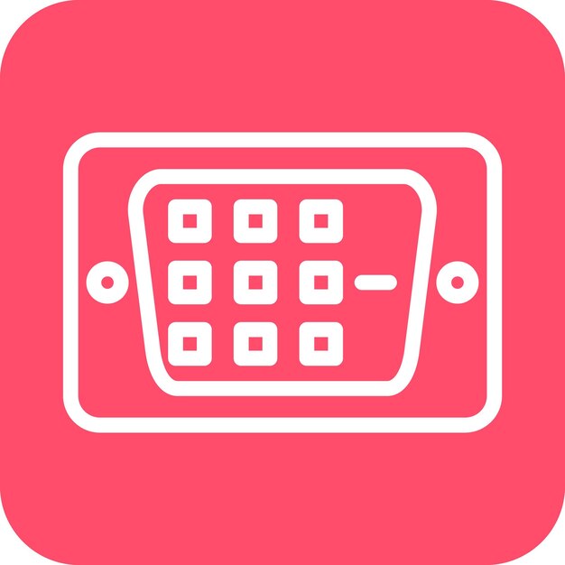 Estilo de icono de diseño vectorial DVI