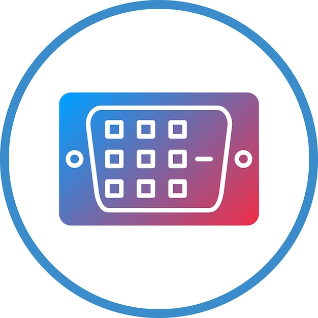 Estilo de icono de diseño vectorial DVI