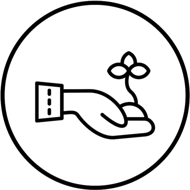 Estilo de icono de diseño vectorial Eco Trail